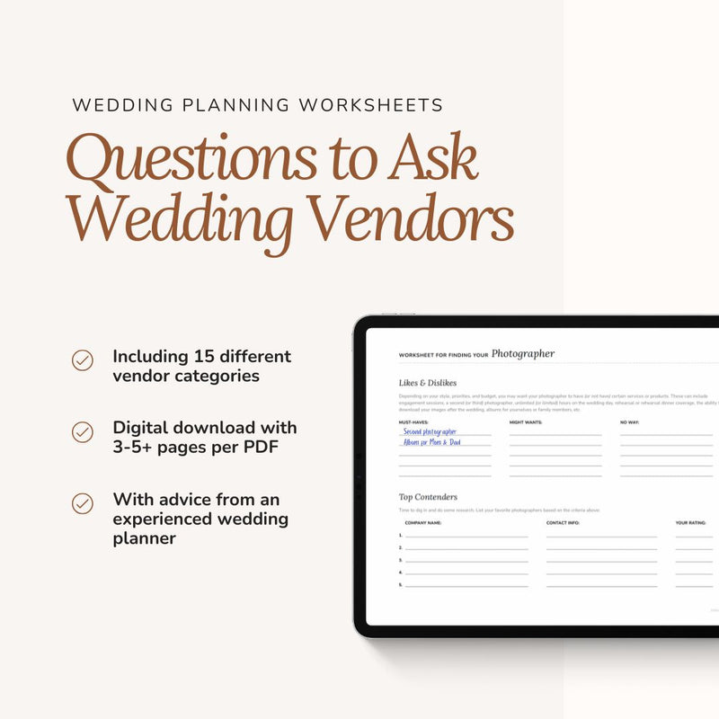 BUNDLE: Google Templates for Wedding Planners