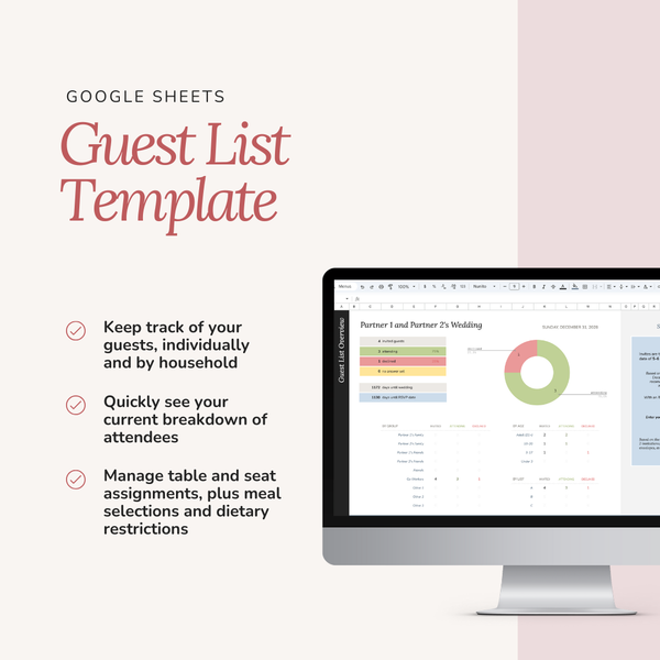 Wedding Guest List Tracker (Google Sheets Template)