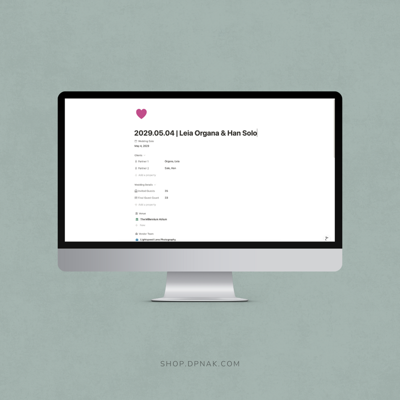 Planner Directory Notion Template