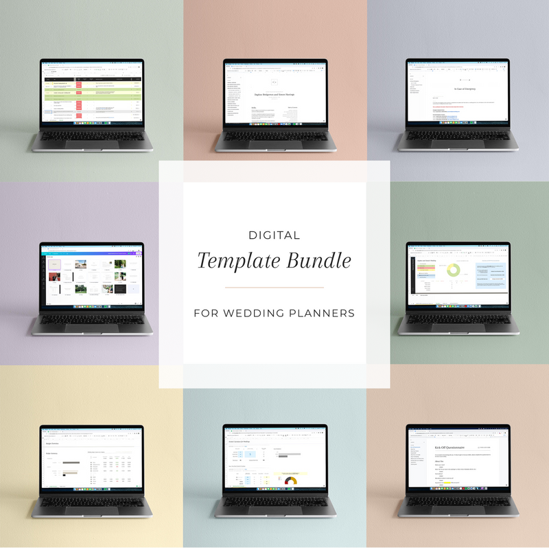BUNDLE: Best-Selling Templates for Wedding Planners